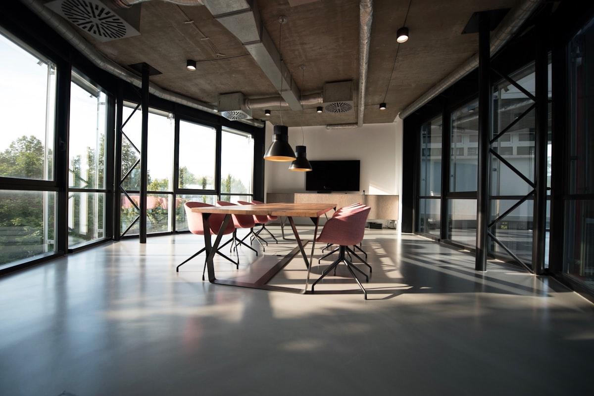 Bright modern office interior